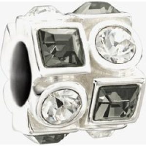 Chamilia Black and White Circle and Square Crystal Bead 2083-0403