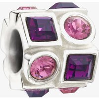 Chamilia Pink and Purple Circle and Square Crystal Bead 2083-0404 - Image 2