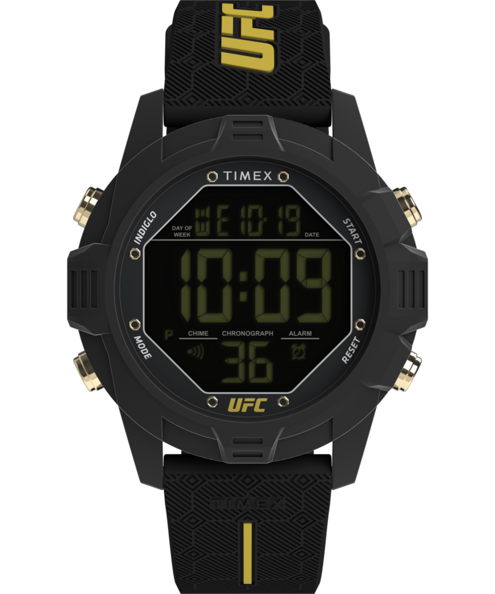 Timex Ufc Brawler Mens Black Watch TW2V97900 Silicone - One Size