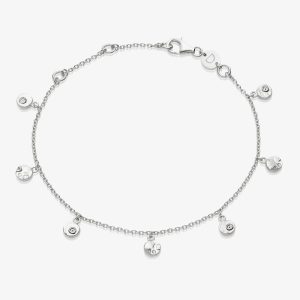 Daisy London Isla Sterling Silver Shell Charm Bracelet SBR02_SLV