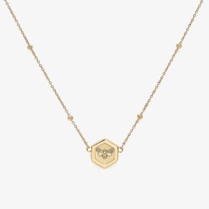 Olivia Burton Signature Minima Bee Gold Plated Necklace 24100096