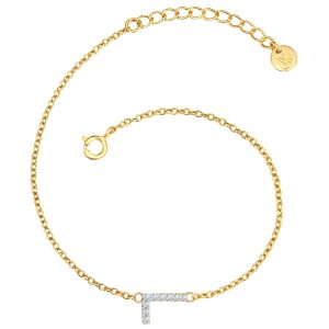 Glanzstücke München Womens Feminine Sterling Silver Bracelet – Gold – One Dimension