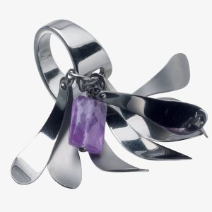 Breil Ladies Steel – Polished And Satin Charm Ring BJ0142 M