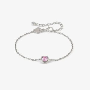 Nomination CosmicLove Silver Pink Cubic Zirconia Heart Bracelet 241704/002