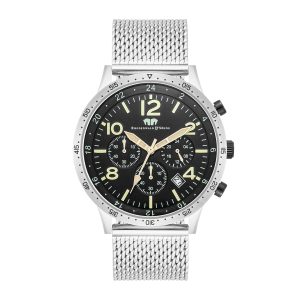 Rhodenwald & Söhne Mens Male Stainless-steel Watch 43,8 mm – Silver Stainless Metal (archived) – One Dimension