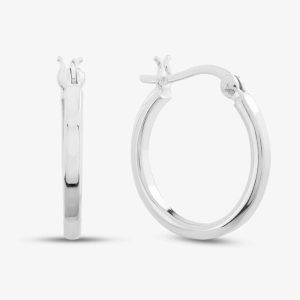 Sterling Silver 20mm Square-Tube Hoop Earrings 8.53.9109