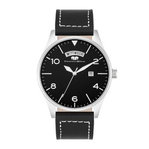 Rhodenwald & Söhne Mens Chrome steel Watch – Black – One Measurement