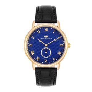 Rhodenwald & Söhne Mens Chrome steel Watch – Black Stainless Metal (archived) – One Measurement