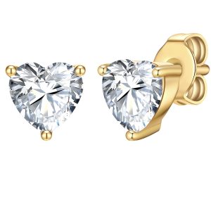 Rafaela Donata Womens Feminine Sterling Silver Earring – Gold – One Measurement