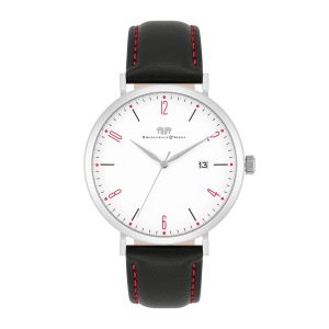 Rhodenwald & Söhne Mens Male Authentic leather-based Watch 42 mm – Silver Stainless Metal (archived) – One Measurement