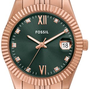 Fossil Scarlette WoMens Rose Gold Watch ES5369 Stainless Steel (archived) – One Size