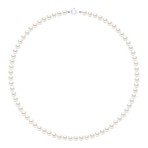 Ateliers Saint Germain Womens Necklace of Real Cultured Freshwater Pearls Round 5-6 mm – White White Gold – One Size