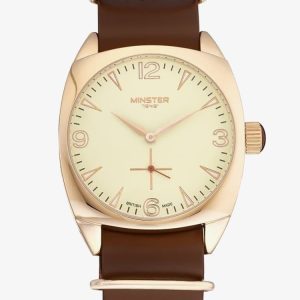 Minster 1949 Mens Burlington Brown Leather Strap Watch MN04CRRG10