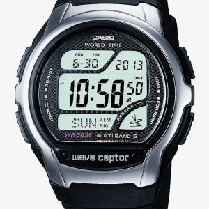Casio CASIO Collection Wave Ceptor Digital Black Plastic Strap Watch WV-58U-1AVES