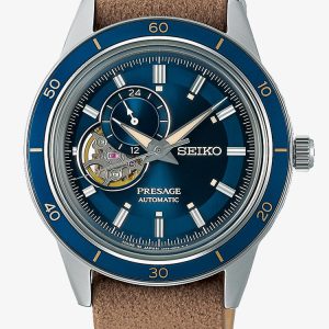Seiko Presage Style 60s Denim Blue & Brown Watch SSA453J1