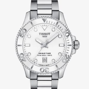 Tissot Unisex Seastar 36mm White Dial Watch T120.210.11.011.00
