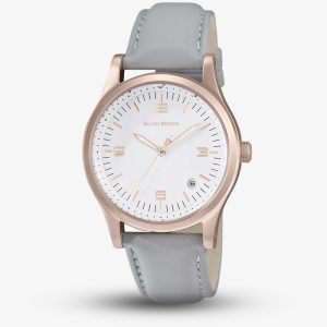 Elliot Brown Ladies Kimmeridge Grey Leather Strap Watch 405-012-L62
