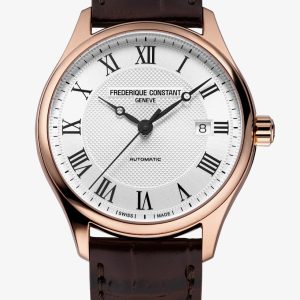 Frederique Constant Mens Classic Rose Gold Plated Watch FC-303MC5B4