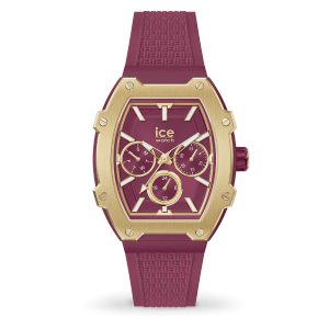 Ice-Watch Ice Watch Ice Boliday – Gold Burgundy WoMens 022868 Silicone – One Dimension