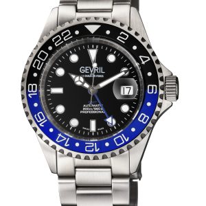 Gevril 4953A Mens Wall Boulevard Swiss Automated Sellita SW330 Watch – Silver – One Measurement