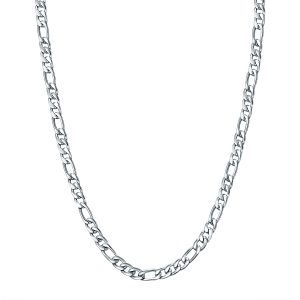 True Rebels Mens Male Stainless-steel Necklace – Silver Stainless Metal (archived) – Measurement 60 cm