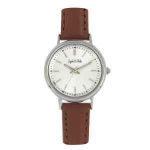 Sophie & Freda Womens Berlin Leather-Band Watch – Bronze – One Size