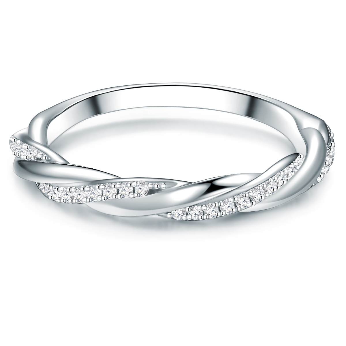 Tresor 1934 Womens Trilani Feminine Sterling Silver Ring - Dimension I