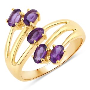 Rafaela Donata Womens Khushi Female Sterling Silver Ring – Gold – Size N