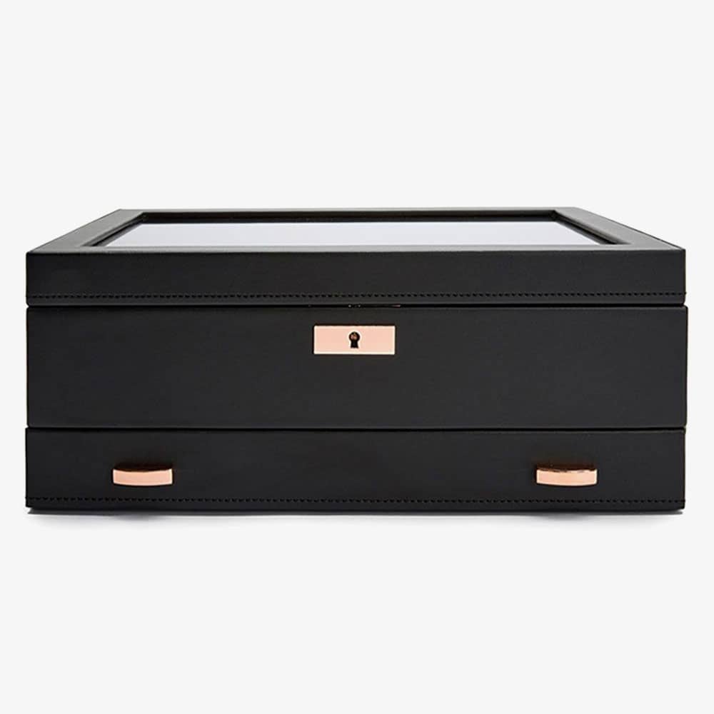 WOLF Axis Copper 10 Piece Watch Box With Drawer 488216