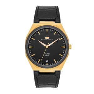 Rhodenwald & Söhne Mens Stainless-steel Watch – Black – One Dimension