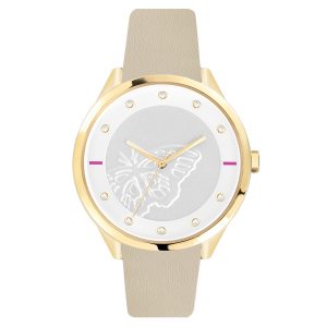 Furla Womens R4251102529 Metropolis 38mm 3H White Dial Grey St – One Size