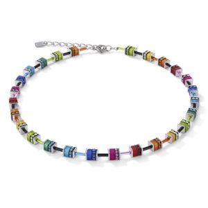 Coeur De Lion Geo Small Multicoloured Necklace – 15.5″ (2″ extension)