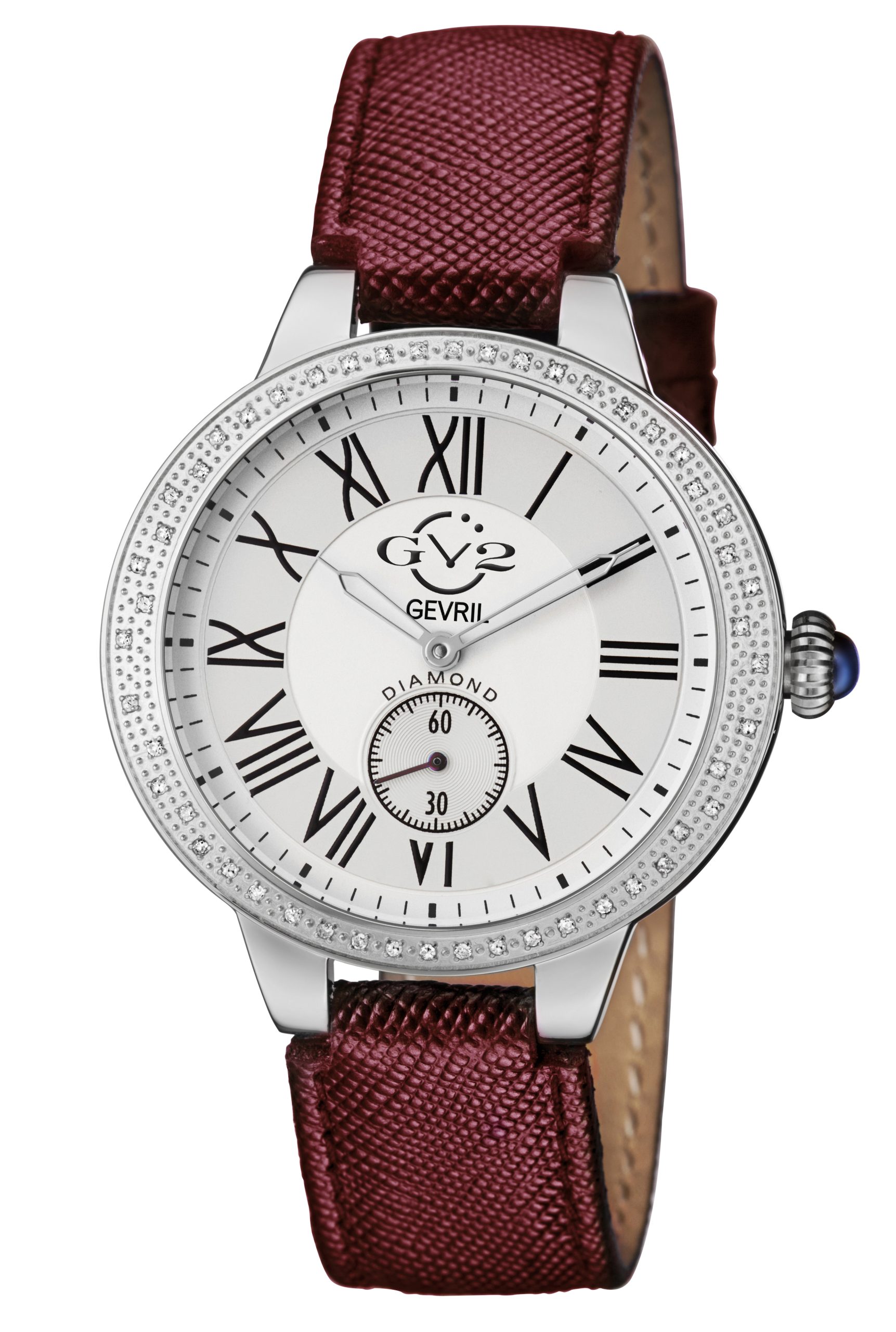 Gv2 Womens Astor White Dial 9103.4 Swiss Quartz Watch - Burgundy - One Size