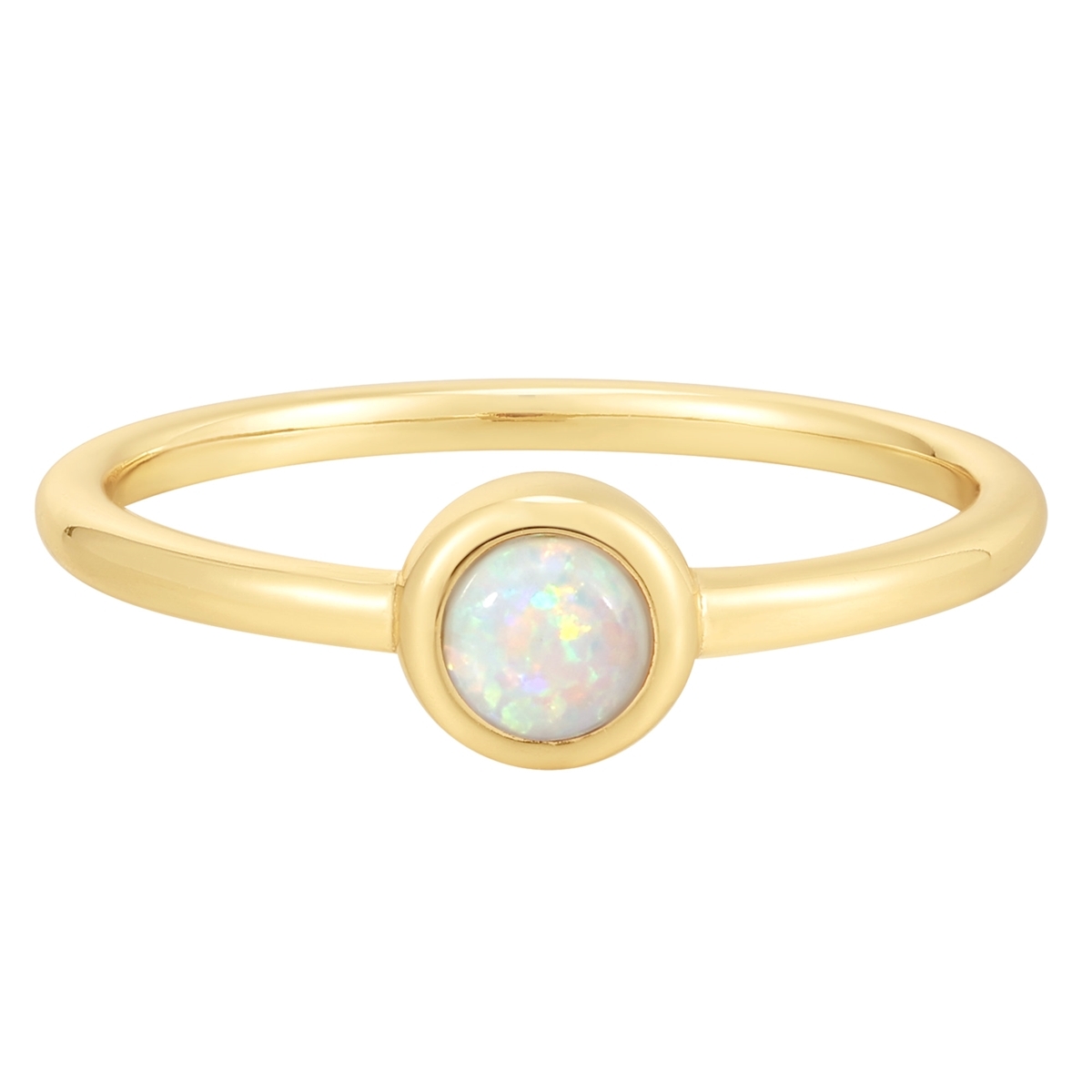 Glanzstücke München Womens Female Sterling Silver Ring - Gold - Size R