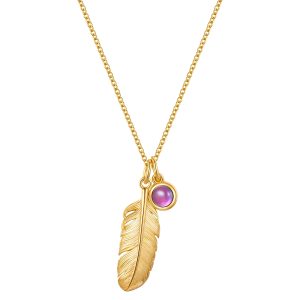 Glanzstücke München Womens Female Sterling Silver Necklace – Gold – One Size
