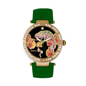 Bertha Womens Camilla Mom-Of-Pearl Leather-based-Band Watch – Inexperienced – One Measurement