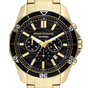 Armani Exchange Spencer Mens Gold Watch AX1958 Stainless Steel (archived) – One Size