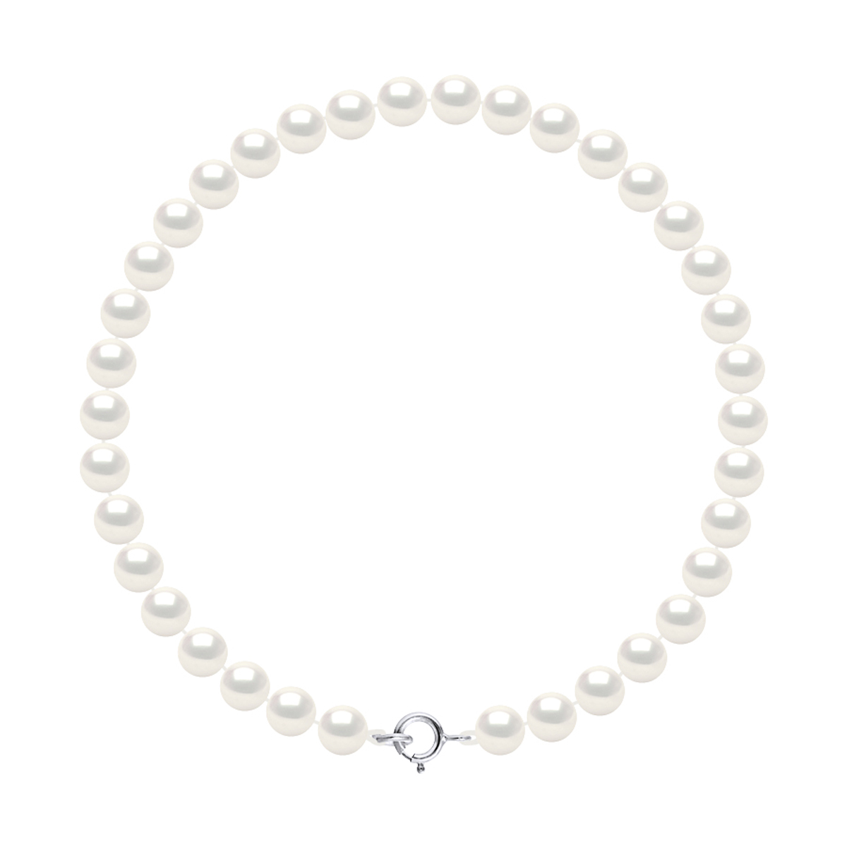 Diadema Womens - Bracelet - Real Freshwater Pearls - White - Gold - One Size