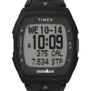 Timex T300 Mens Black Watch TW5M56000 Silicone – One Size