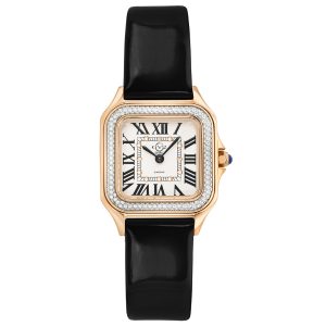 Gv2 Milan WoMens 12111 Swiss Quartz Black Leather-based Diamond Watch – Burgundy – One Dimension