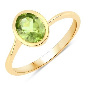 Rafaela Donata Womens Khushi Female Sterling Silver Ring – Gold – Size N