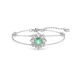 Swarovski Sunshine Inexperienced Flower Bracelet 5642960
