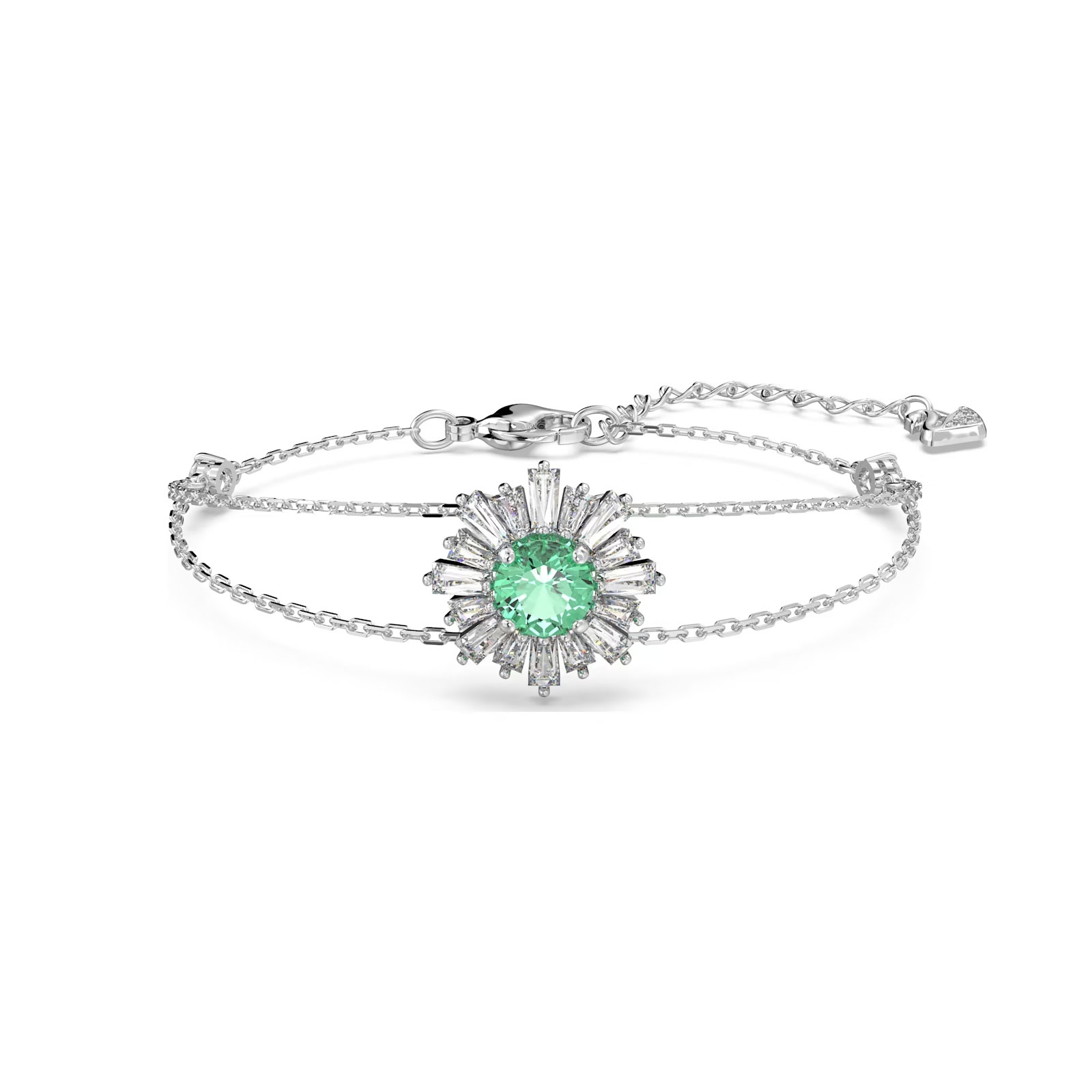 Swarovski Sunshine Inexperienced Flower Bracelet 5642960