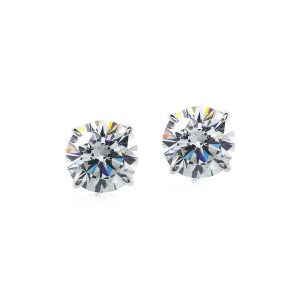 CARAT* Everlasting 9ct White Gold 0.75ct Cubic Zirconia Stud Earrings CE9KW-ETER-W60