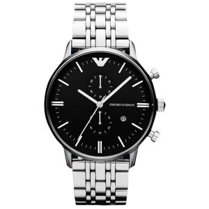 Armani Mens AR80009 Watch – Silver – One Size