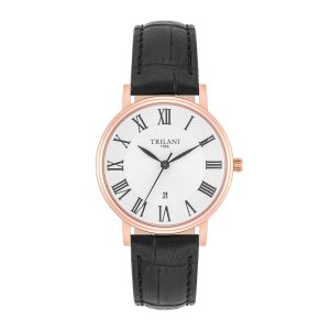 Tresor 1934 Womens Trilani Watches Female Genuine leather Watch 32,0 mm – Rose Gold Stainless Steel (archived) – One Size