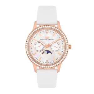 Rhodenwald & Söhne Womens Feminine Authentic leather-based Watch 38,0 mm – Rose Gold Stainless Metal (archived) – One Measurement