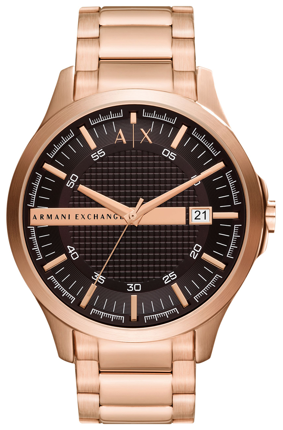 Armani Exchange Hampton Mens Rose Gold Watch AX2449 Stainless Steel (archived) - One Size