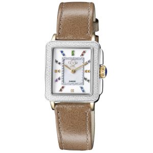 Gv2 Womens Padova Gemstone Swiss Quartz Diamond watch – Beige – One Dimension