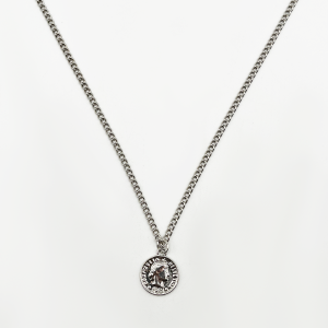SVNX Mens Pendant neck chain in silver Zinc Alloy – One Size